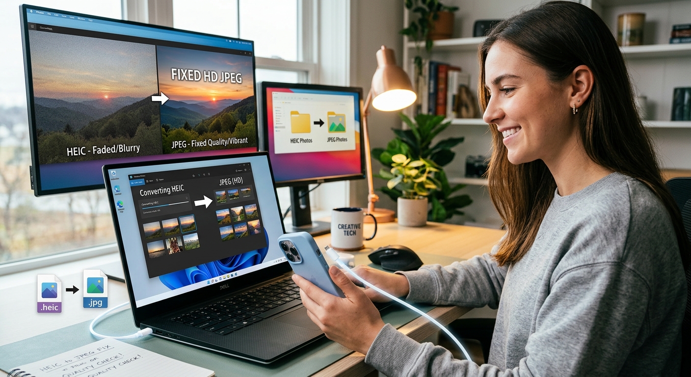How to Convert iPhone HEIC Photos and Fix Quality Issues on Windows