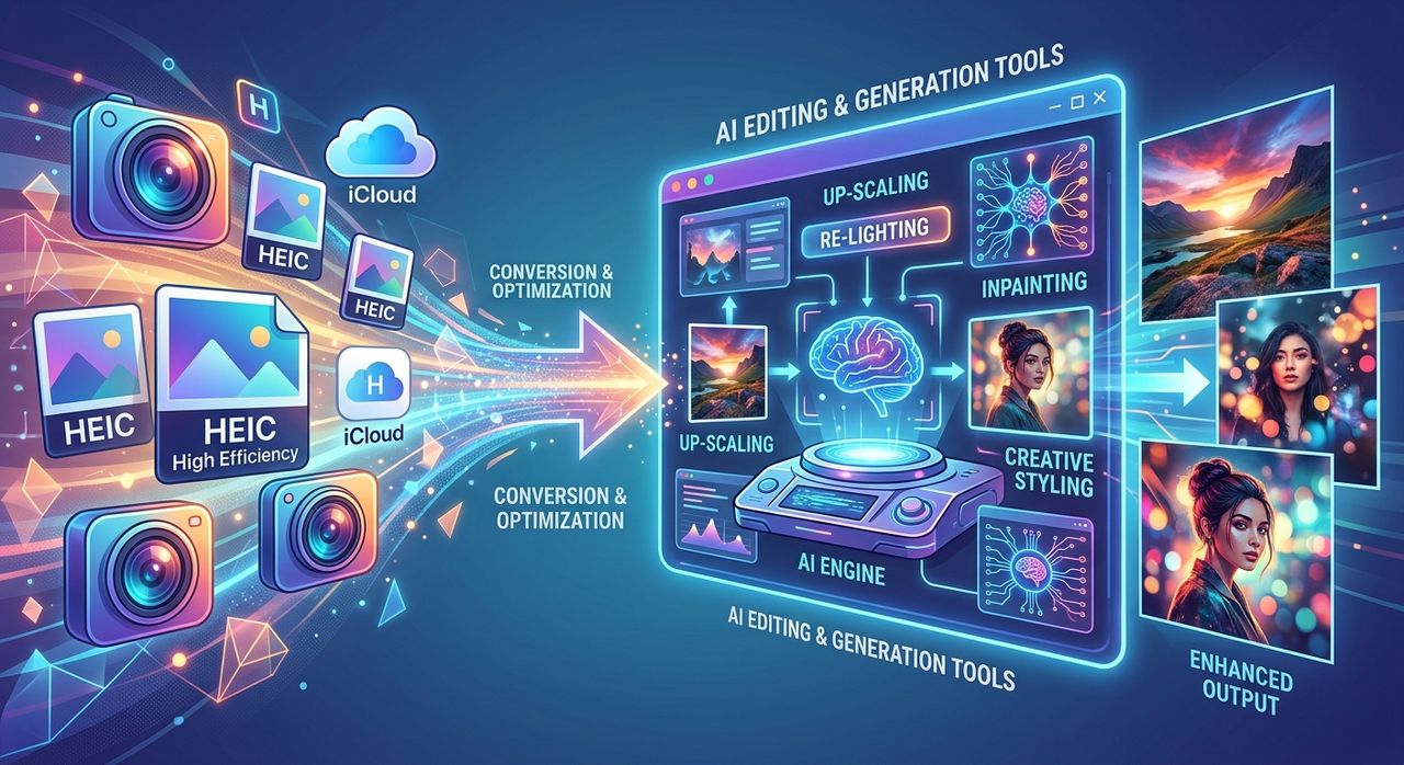 Taking Converted HEIC Photos Into AI Editing and Generation Tools