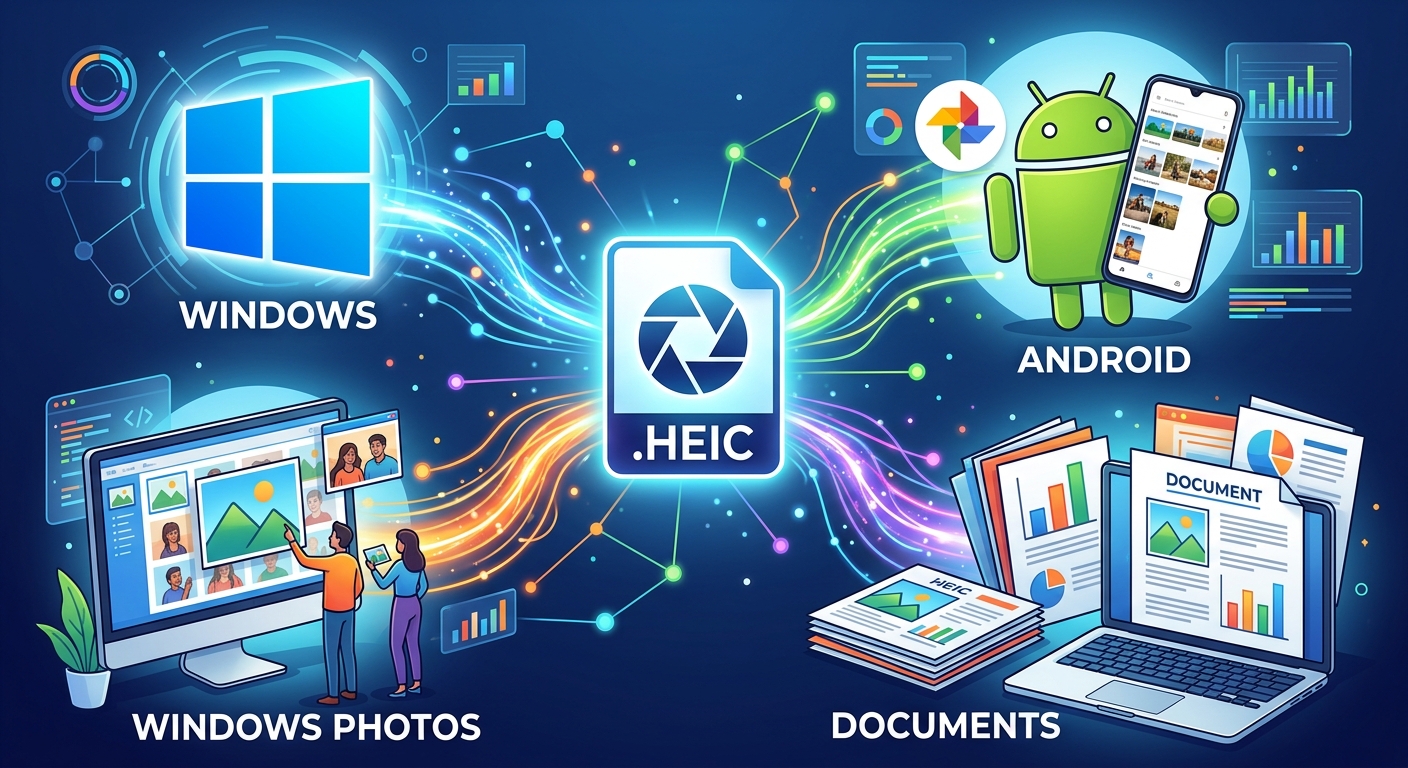 How to Open and Share HEIC Photos on Windows, Android, and in Documents
