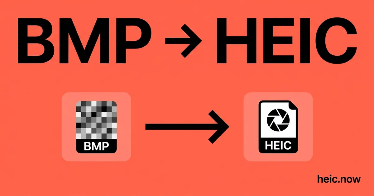 Convert BMP to HEIC Online Free