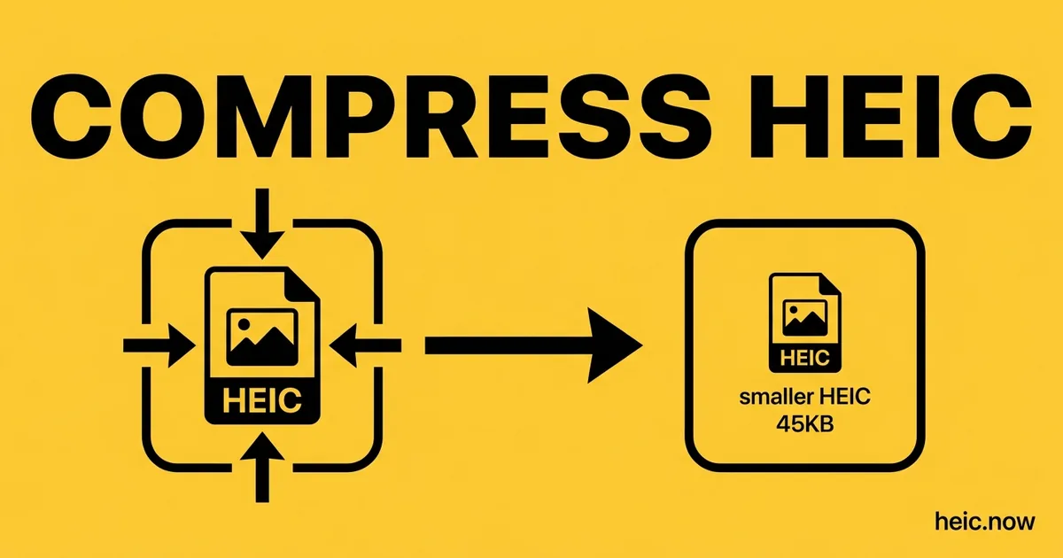 Compress HEIC Online Free - Reduce Image File Size