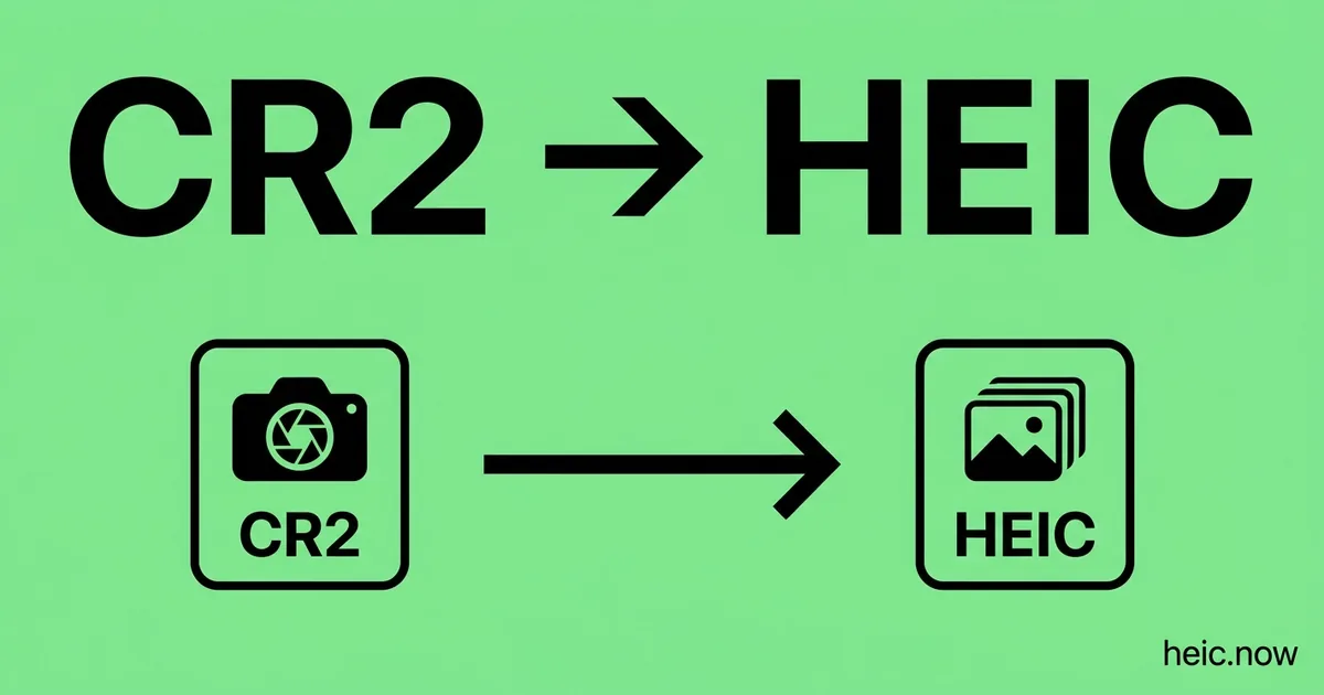 Convert CR2 to HEIC Online Free