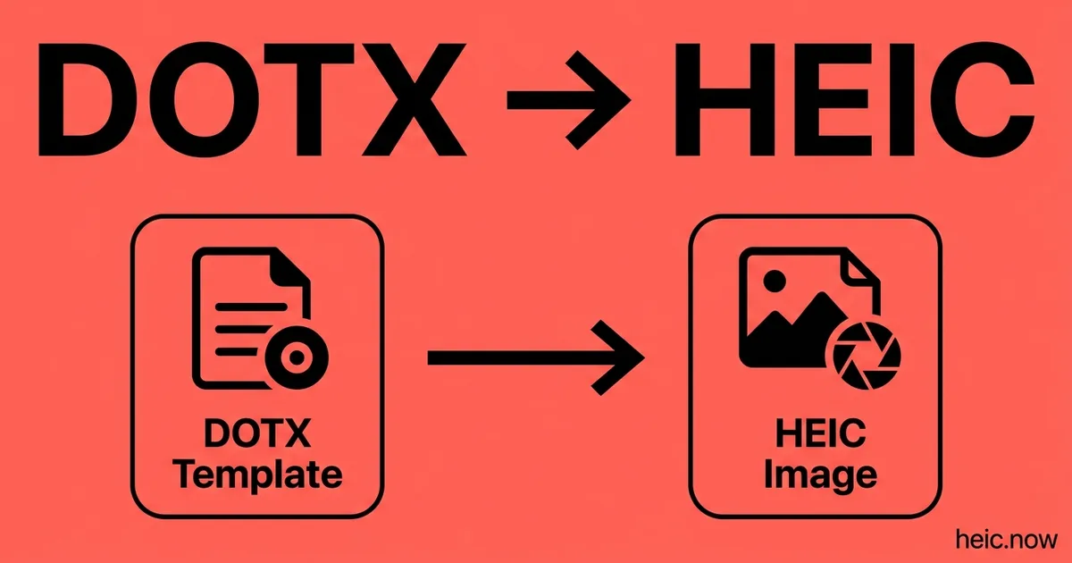 Convert DOTX to HEIC Online Free