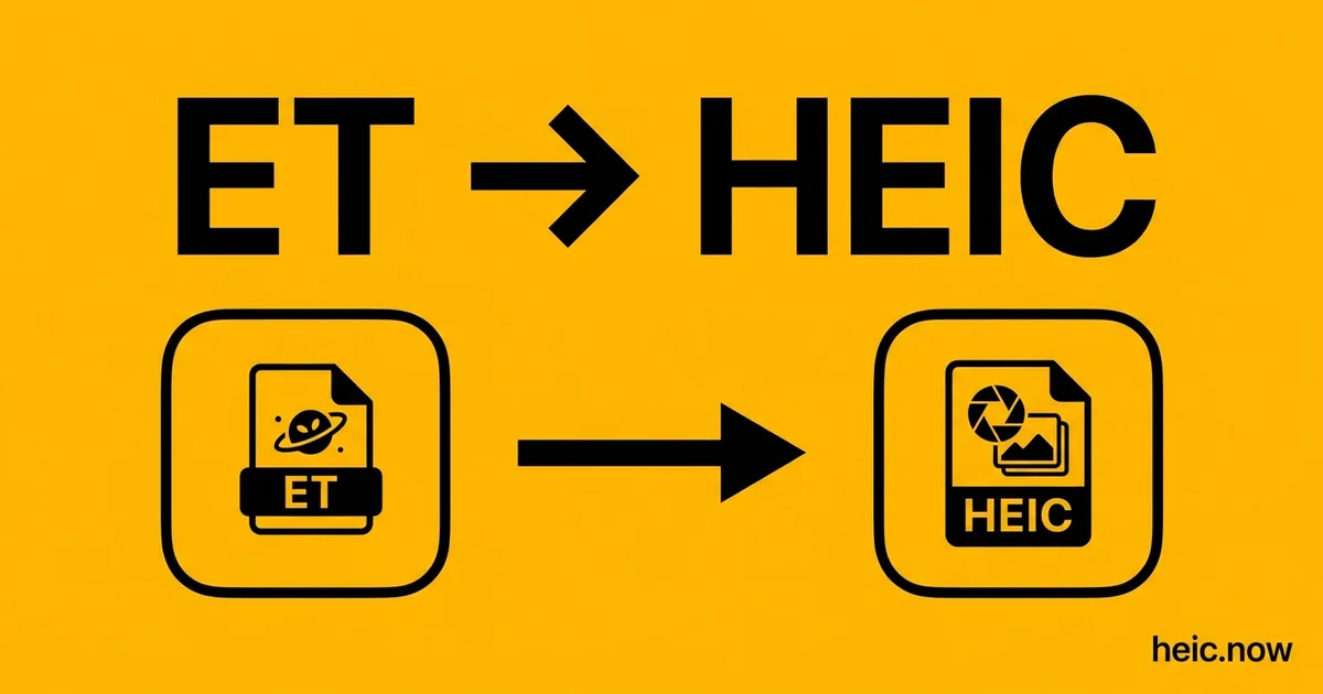 Convert ET to HEIC Online Free - WPS Spreadsheet to HEIC