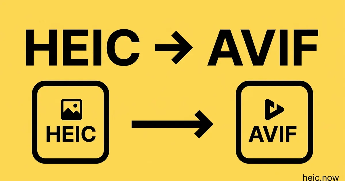 Convert HEIC to AVIF Online Free