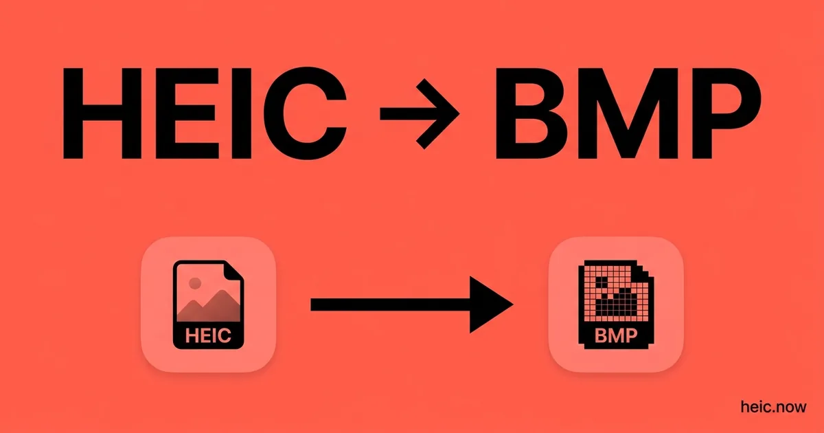 Convert HEIC to BMP Online Free