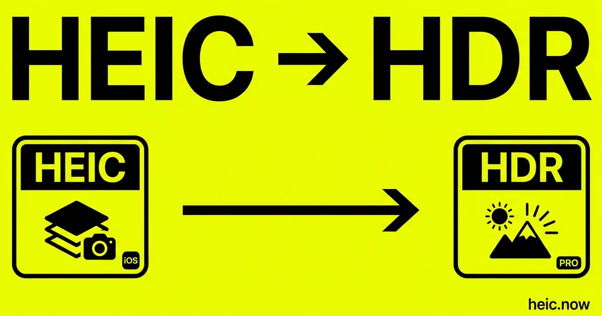 Convert HEIC to HDR Online Free