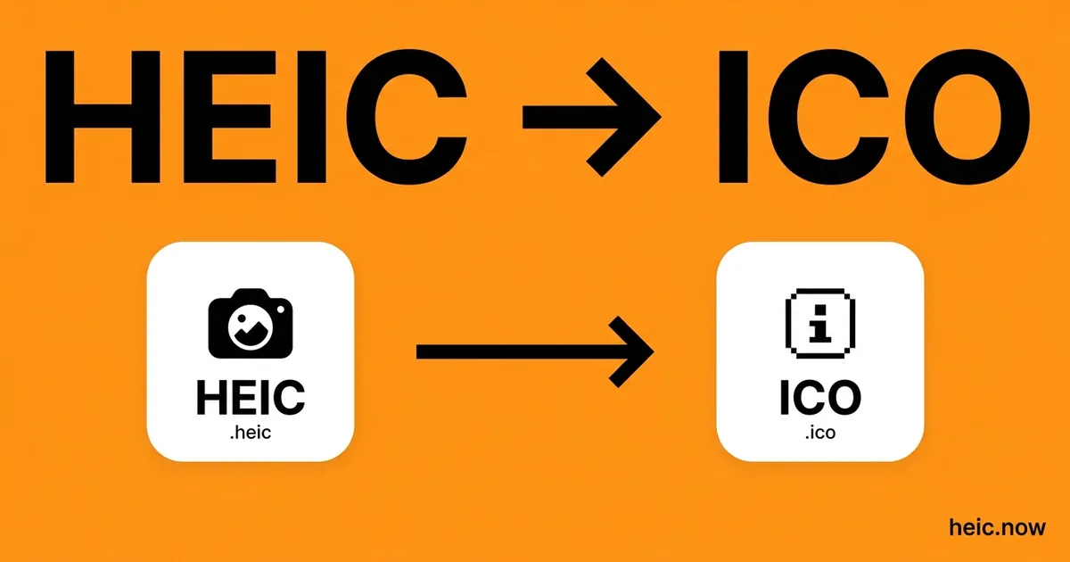 Convert HEIC to ICO Online Free