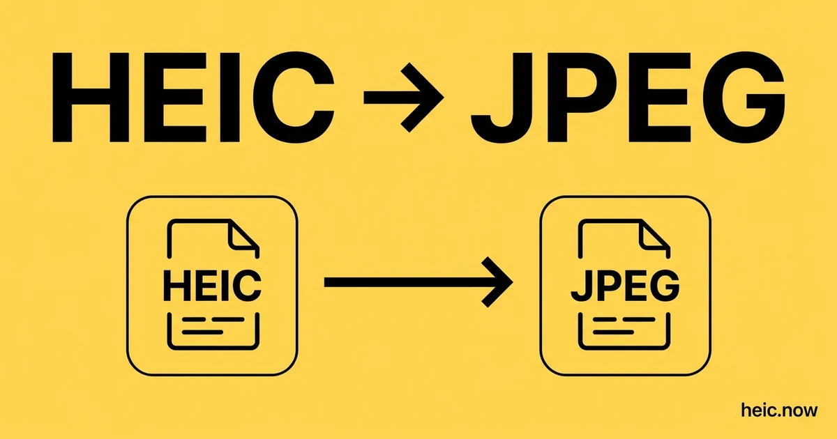 Convert HEIC to JPEG Online Free