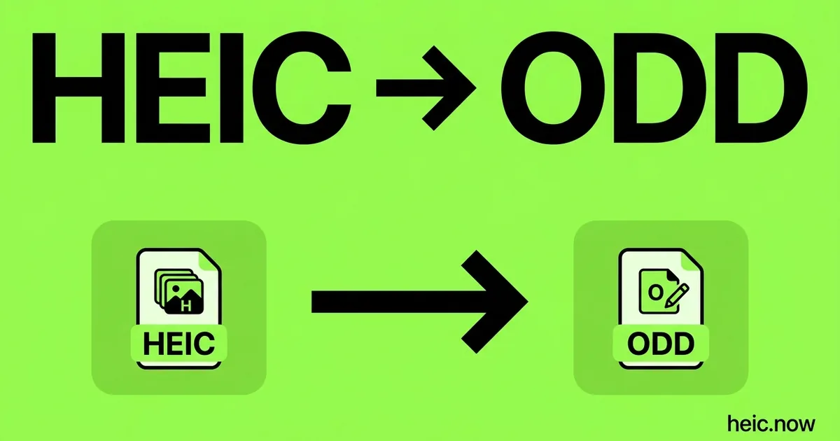 Convert HEIC to ODD Online Free