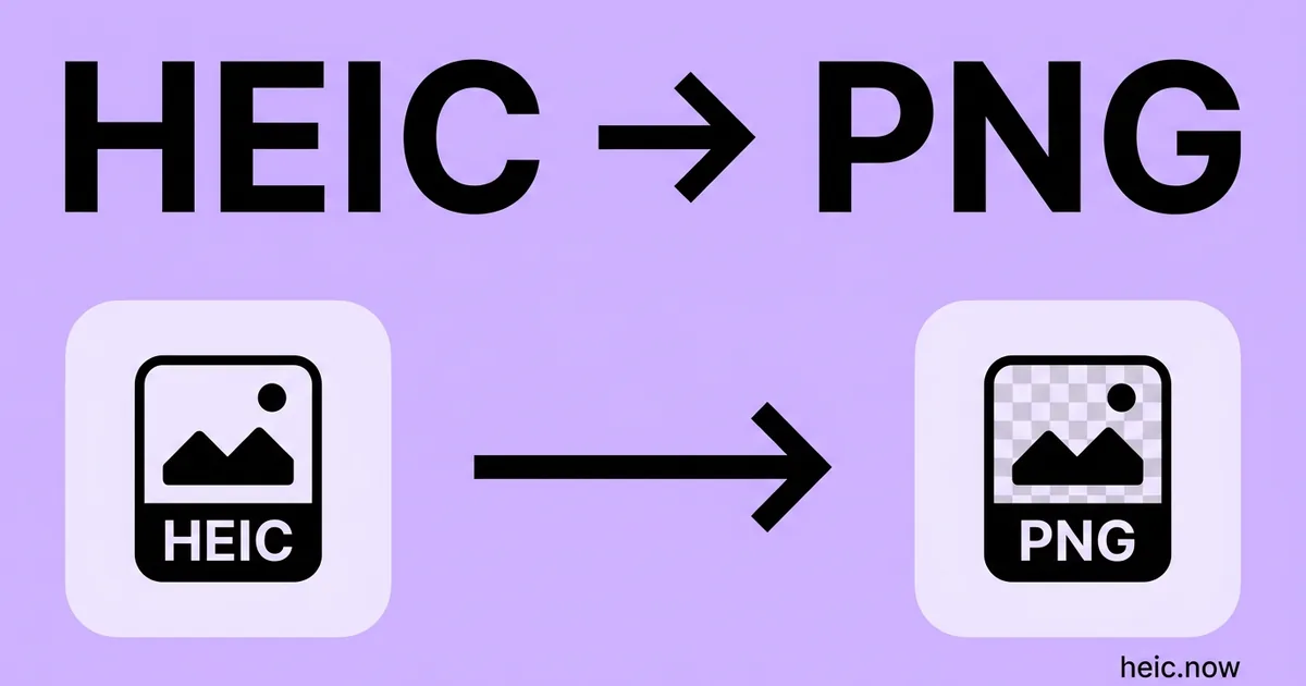 Convert HEIC to PNG Online Free