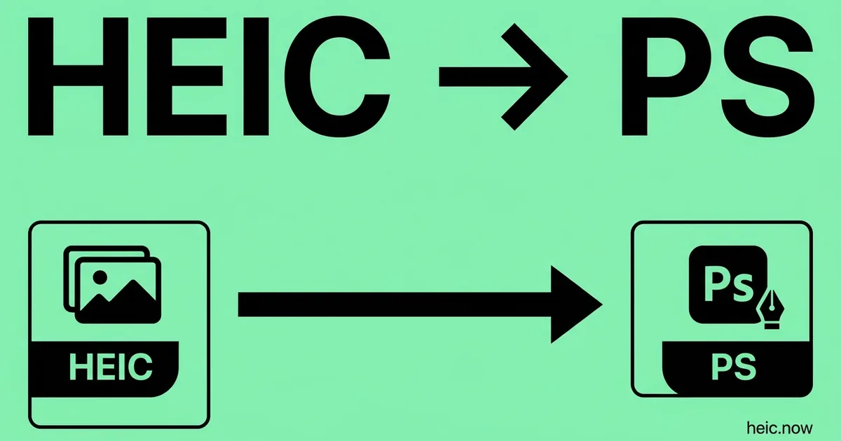 Convert HEIC to PostScript (PS) Online Free