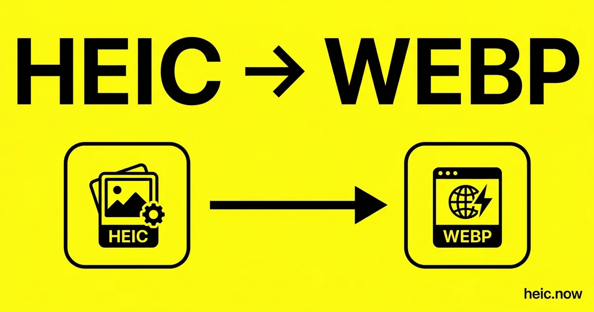 Convert HEIC to WebP Online Free