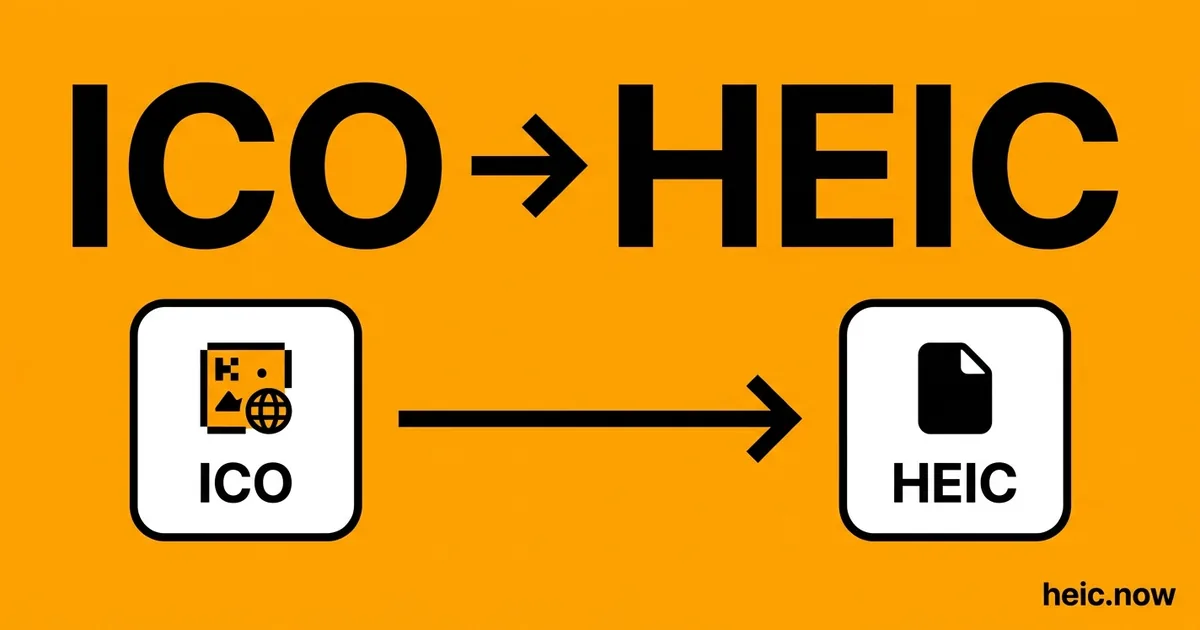 Convert ICO to HEIC Online Free