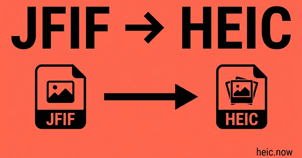Convert JFIF to HEIC Online Free