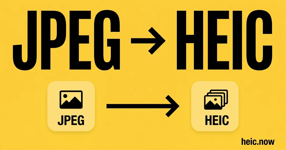 Convert JPEG to HEIC Online Free