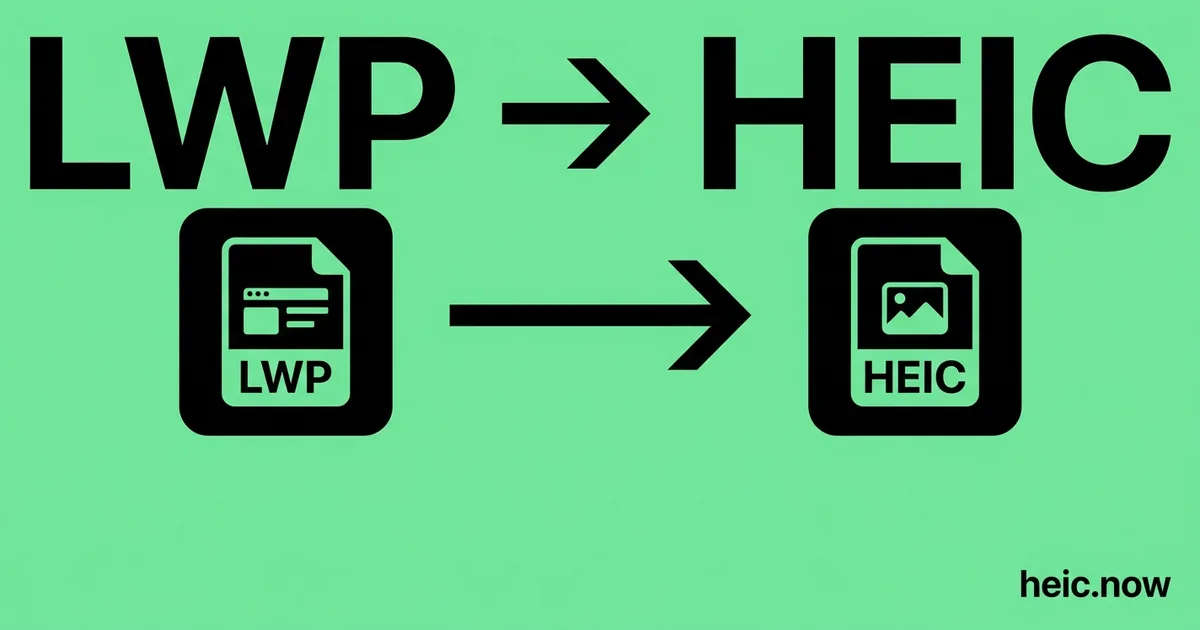 Convert LWP to HEIC Online Free