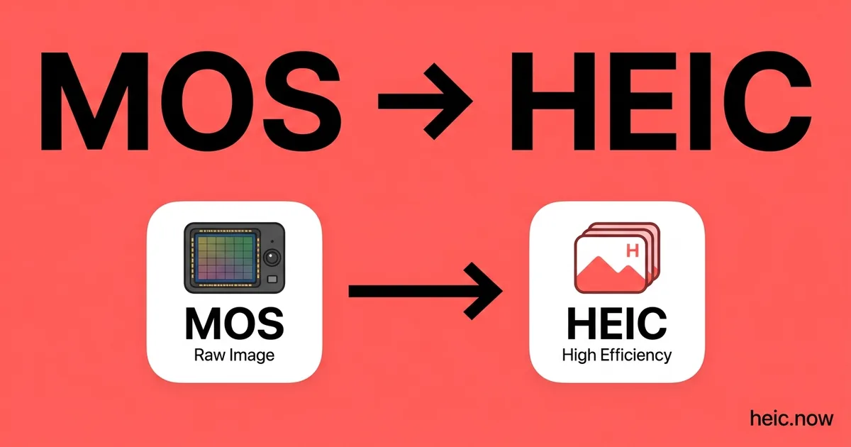 Convert MOS to HEIC Online Free