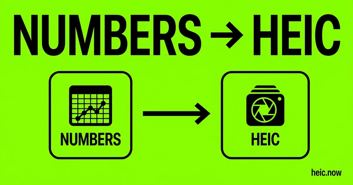 Convert Numbers to HEIC Online Free