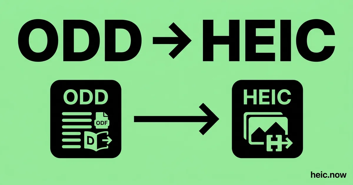 Convert ODD to HEIC Online Free