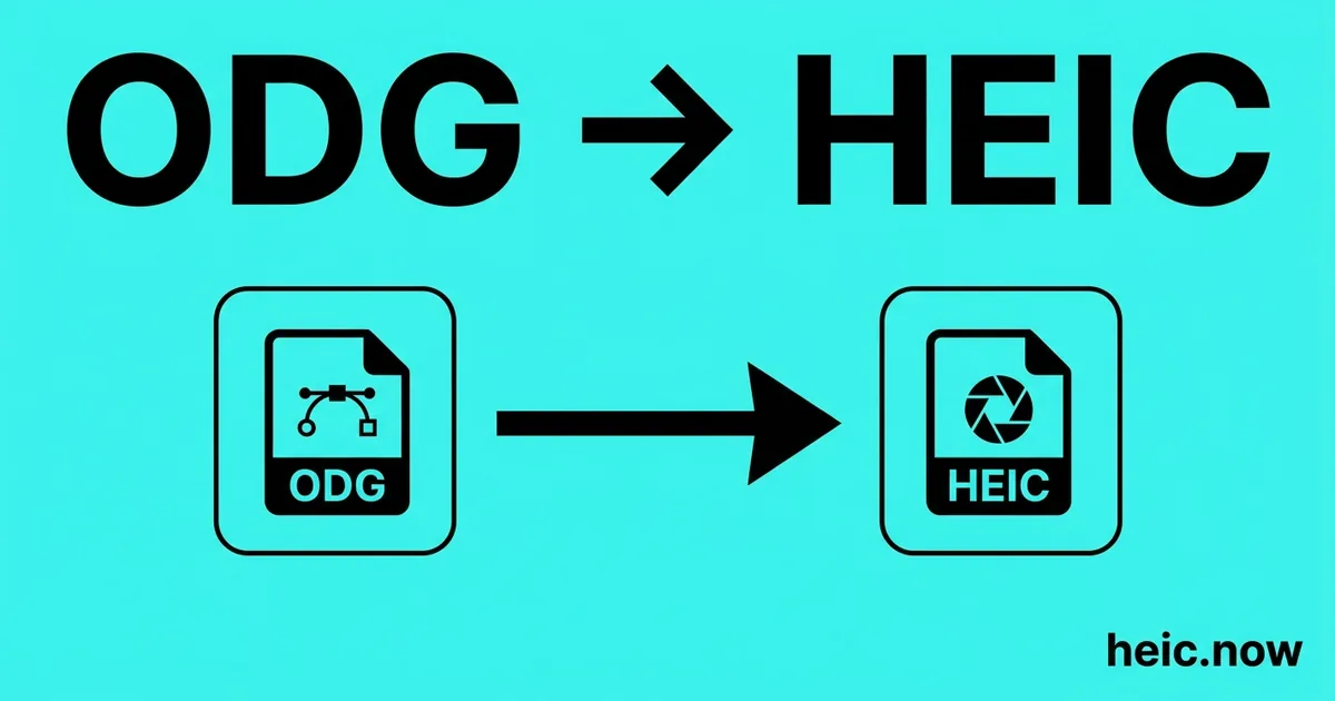 Convert ODG to HEIC Online Free