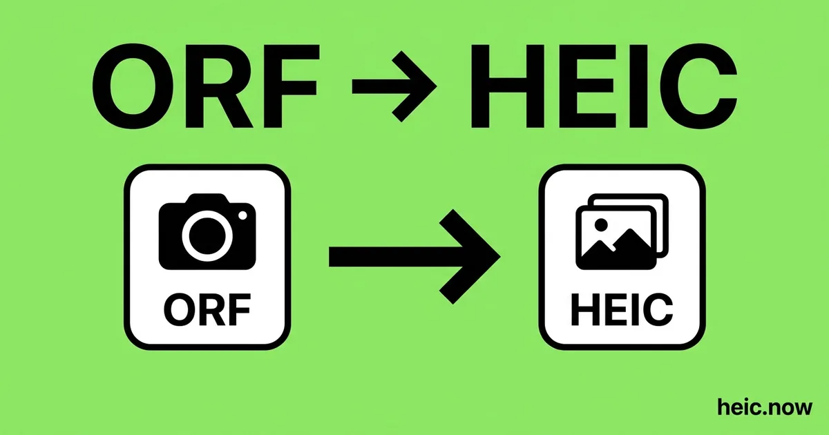 Convert ORF to HEIC Online Free