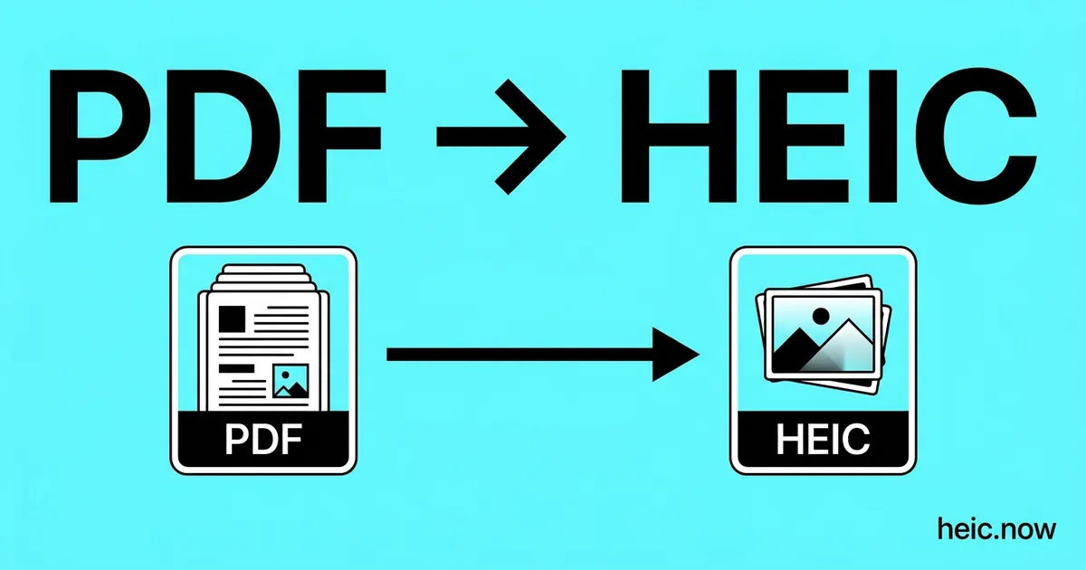Convert PDF to HEIC Online Free