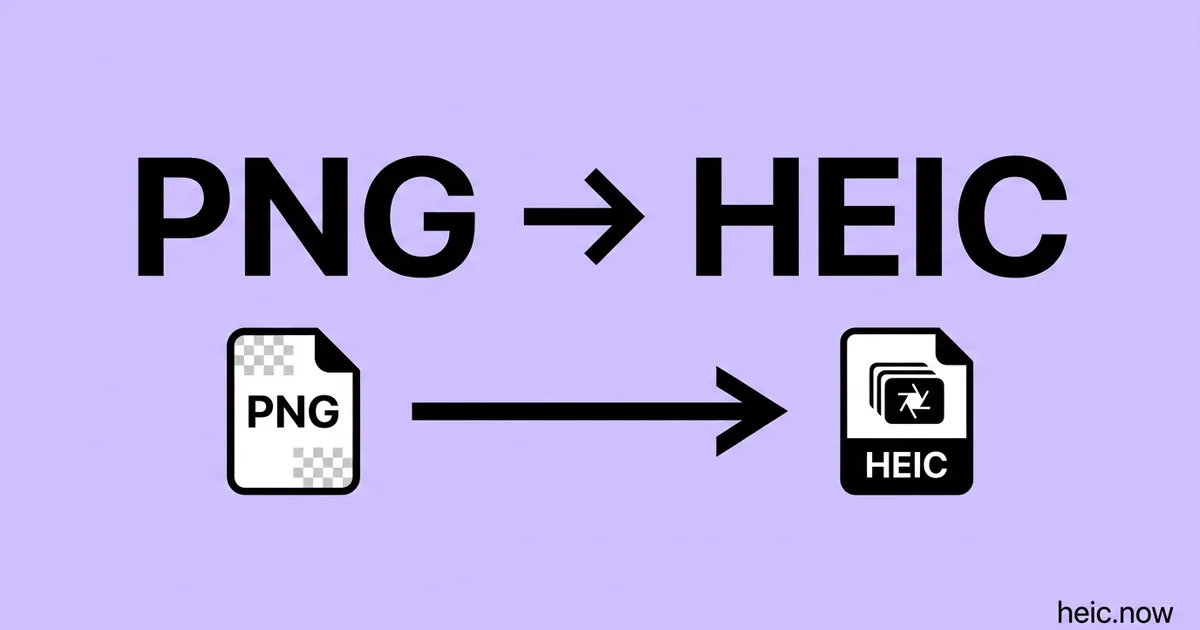 Convert PNG to HEIC Online Free