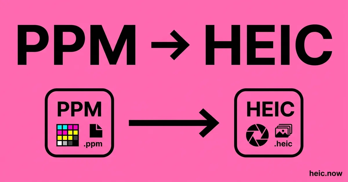 Convert PPM to HEIC Online Free