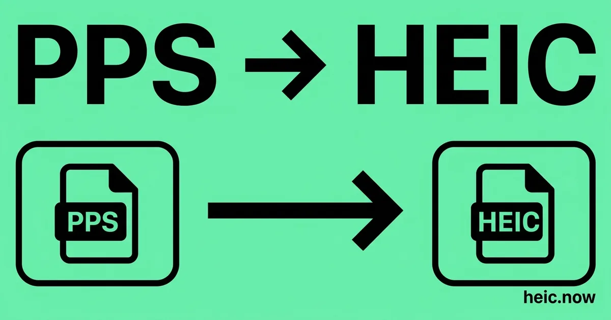 Convert PPS to HEIC Online Free