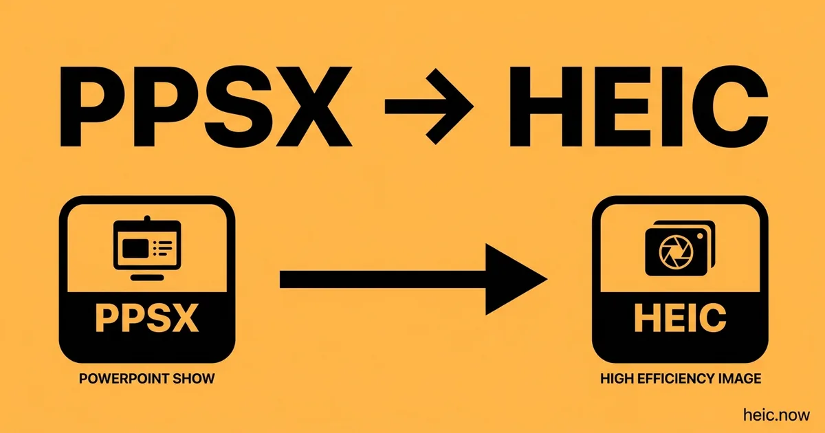 Convert PPSX to HEIC Online Free