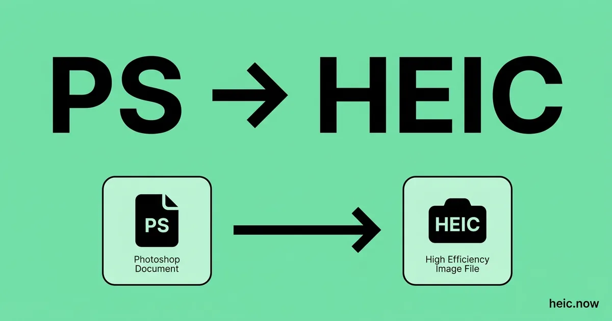 Convert PS to HEIC Online Free - PostScript to HEIC