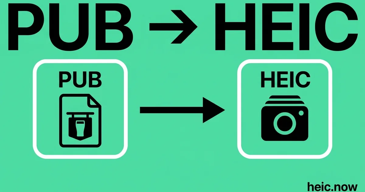 Convert PUB to HEIC Online Free