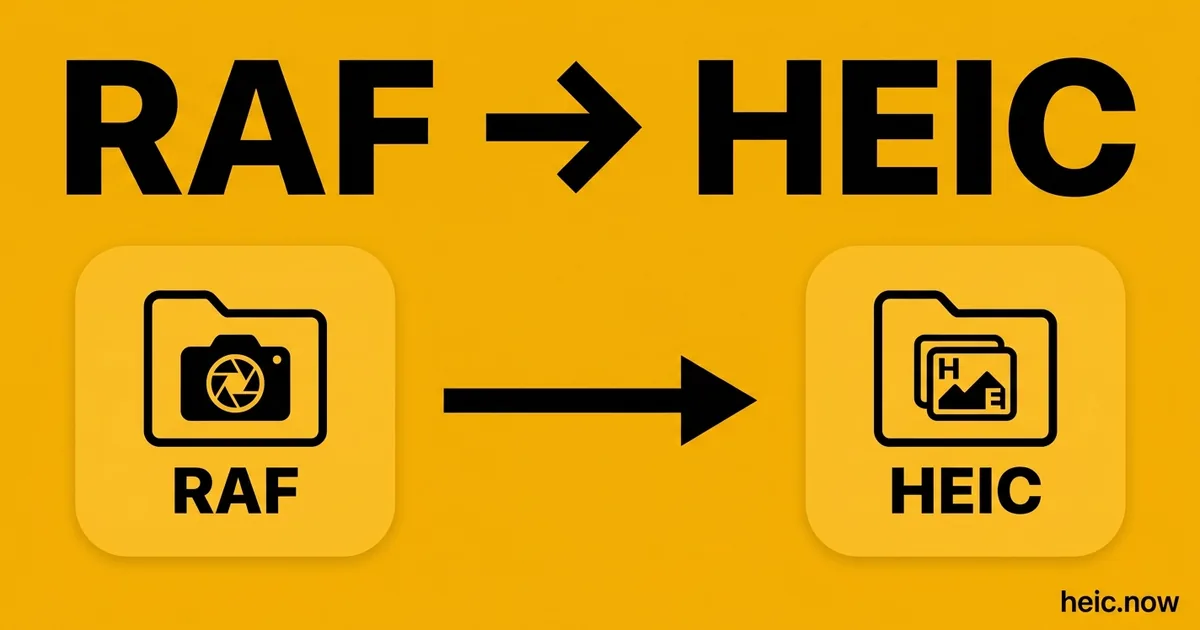 Convert RAF to HEIC Online Free