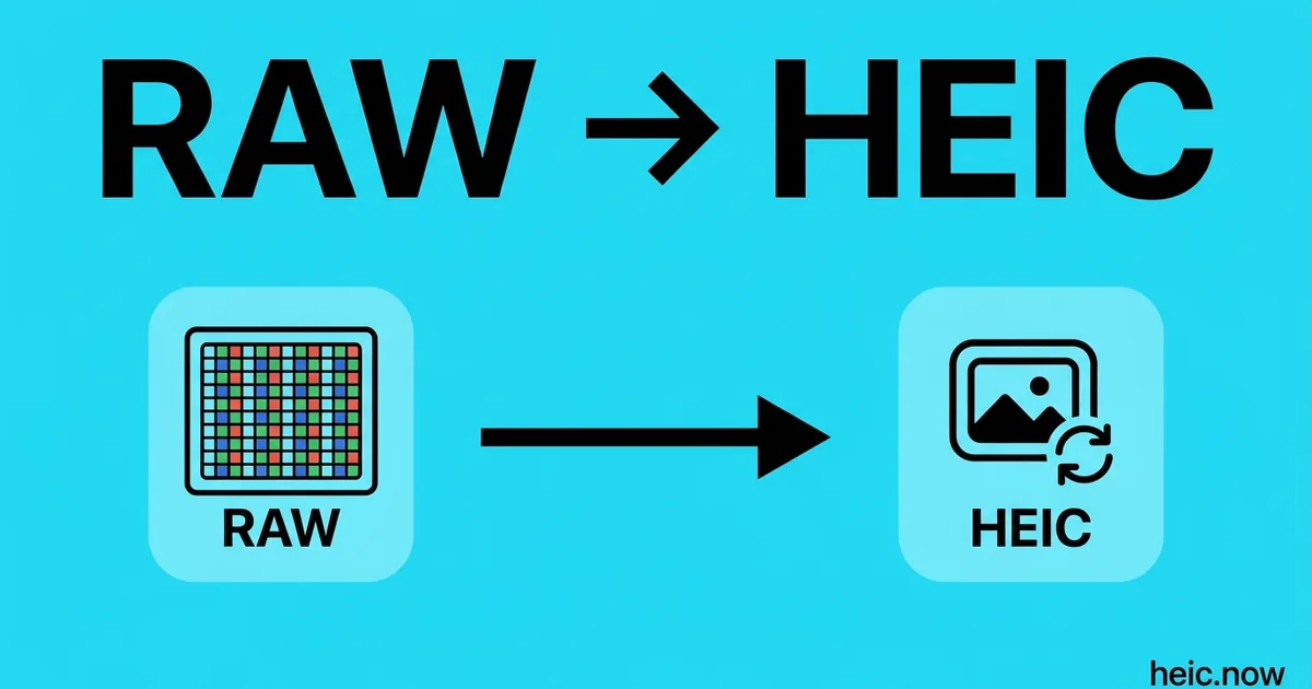 Convert RAW to HEIC Online Free