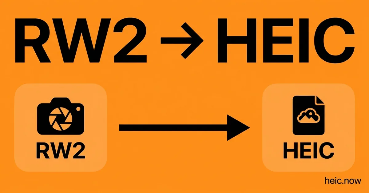 Convert RW2 to HEIC Online Free