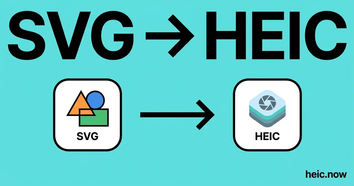 Convert SVG to HEIC Online Free