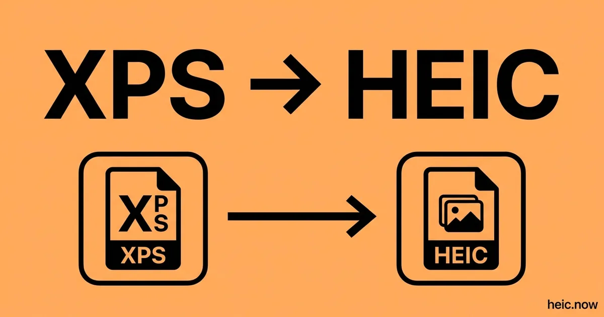 Convert XPS to HEIC Online Free